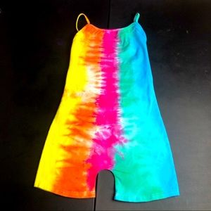 Tie Dye Cotton Dance Unitard Leotard